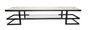 Alexa Black TV Unit - White Marble V292-TV-ALEXA-BLACKBASE-WHITEMARBLE