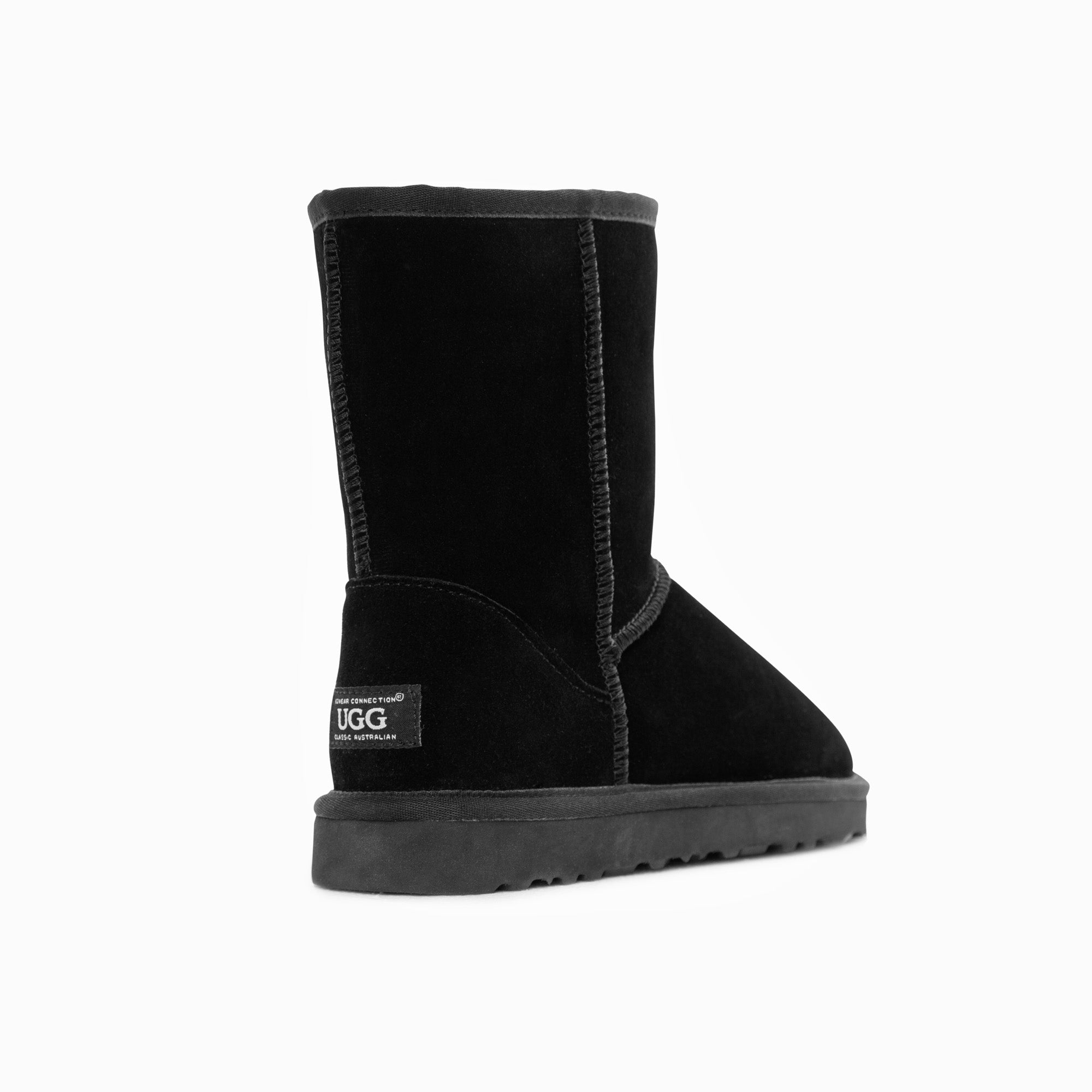 Ugg Boots Genuine Australian Sheepskin Unisex Short Classic Suede (Black, EU38) V317-OB661-BLACK-38