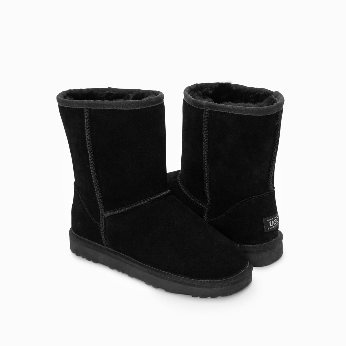 Ugg Boots Genuine Australian Sheepskin Unisex Short Classic Suede (Black, EU38) V317-OB661-BLACK-38