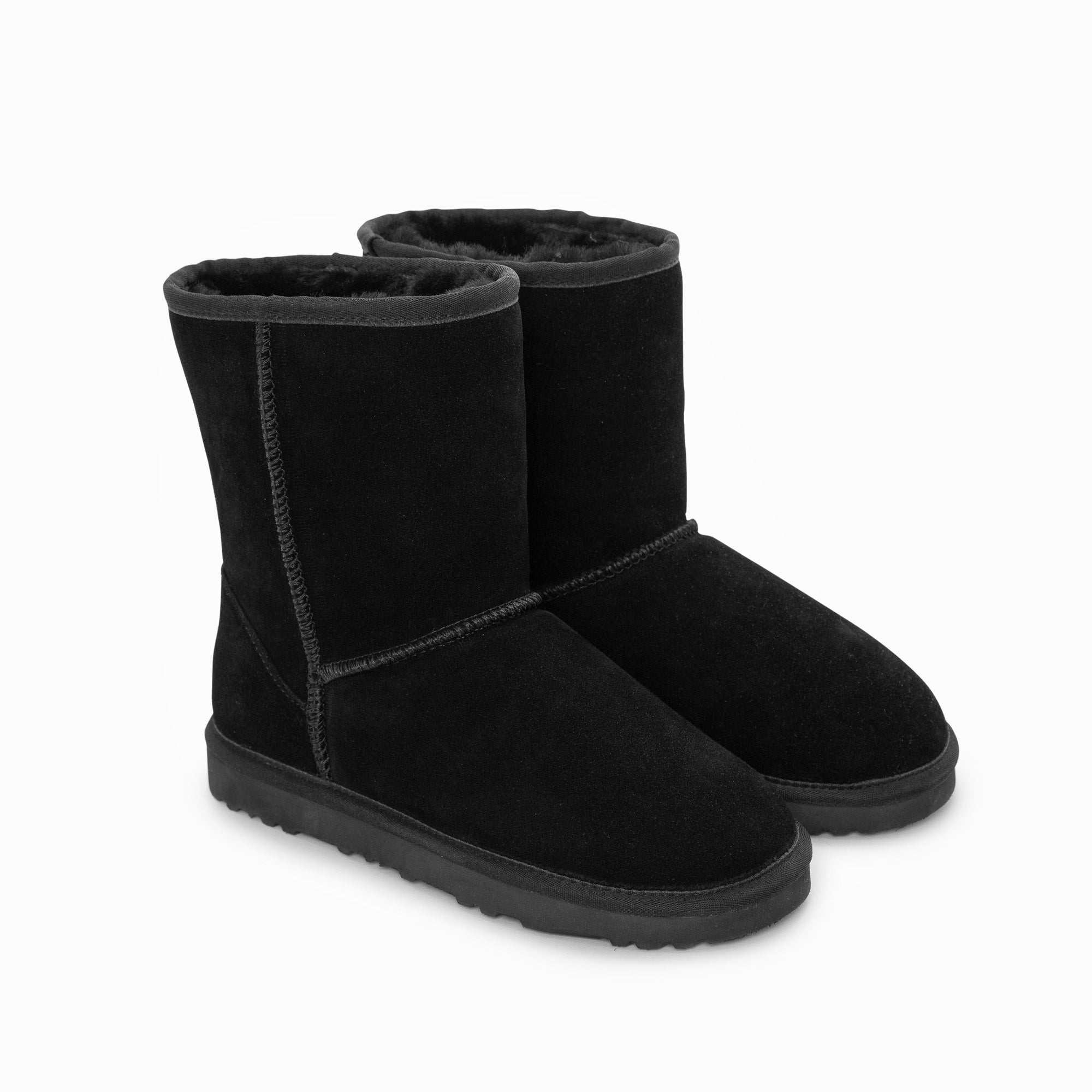 Ugg Boots Genuine Australian Sheepskin Unisex Short Classic Suede (Black, EU39) V317-OB661-BLACK-39