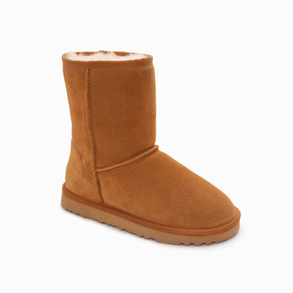 Ugg Boots Genuine Australian Sheepskin Unisex Short Classic Suede (Chestnut, EU37) V317-OB661-CHESTNUT-37