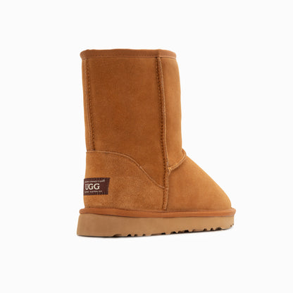 Ugg Boots Genuine Australian Sheepskin Unisex Short Classic Suede (Chestnut, EU43) V317-OB661-CHESTNUT-43