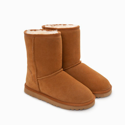 Ugg Boots Genuine Australian Sheepskin Unisex Short Classic Suede (Chestnut, EU44) V317-OB661-CHESTNUT-44