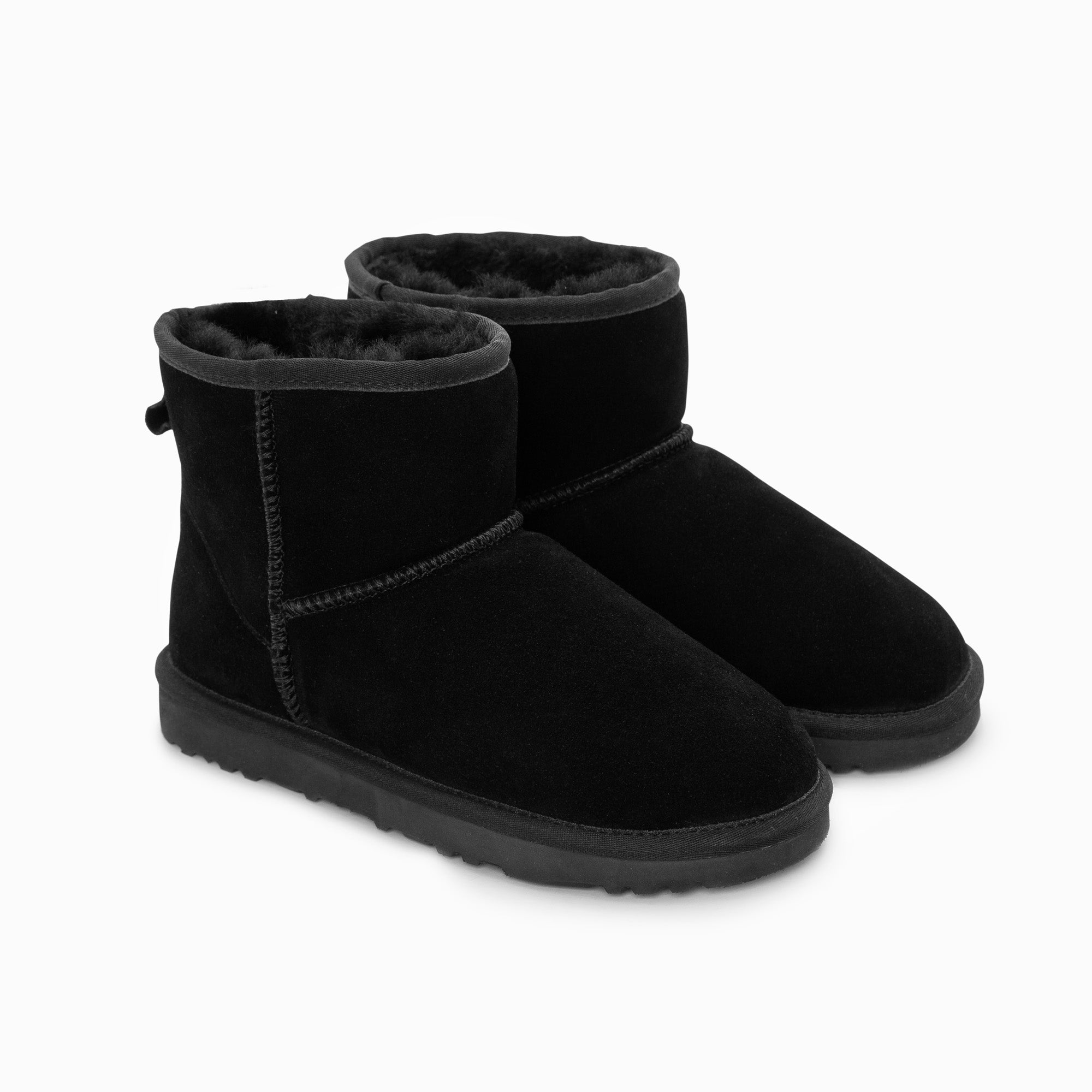 Ugg Boots Genuine Australian Sheepskin Unisex Mini Classic Suede (Black, EU42) V317-OB664-BLACK-42