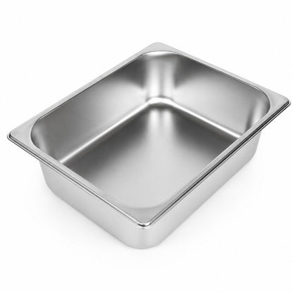 Commercial Stainless Steel GN 1/2 100mm Deep Gastronorm Bain Marie Buffet Steam Table Food Pan