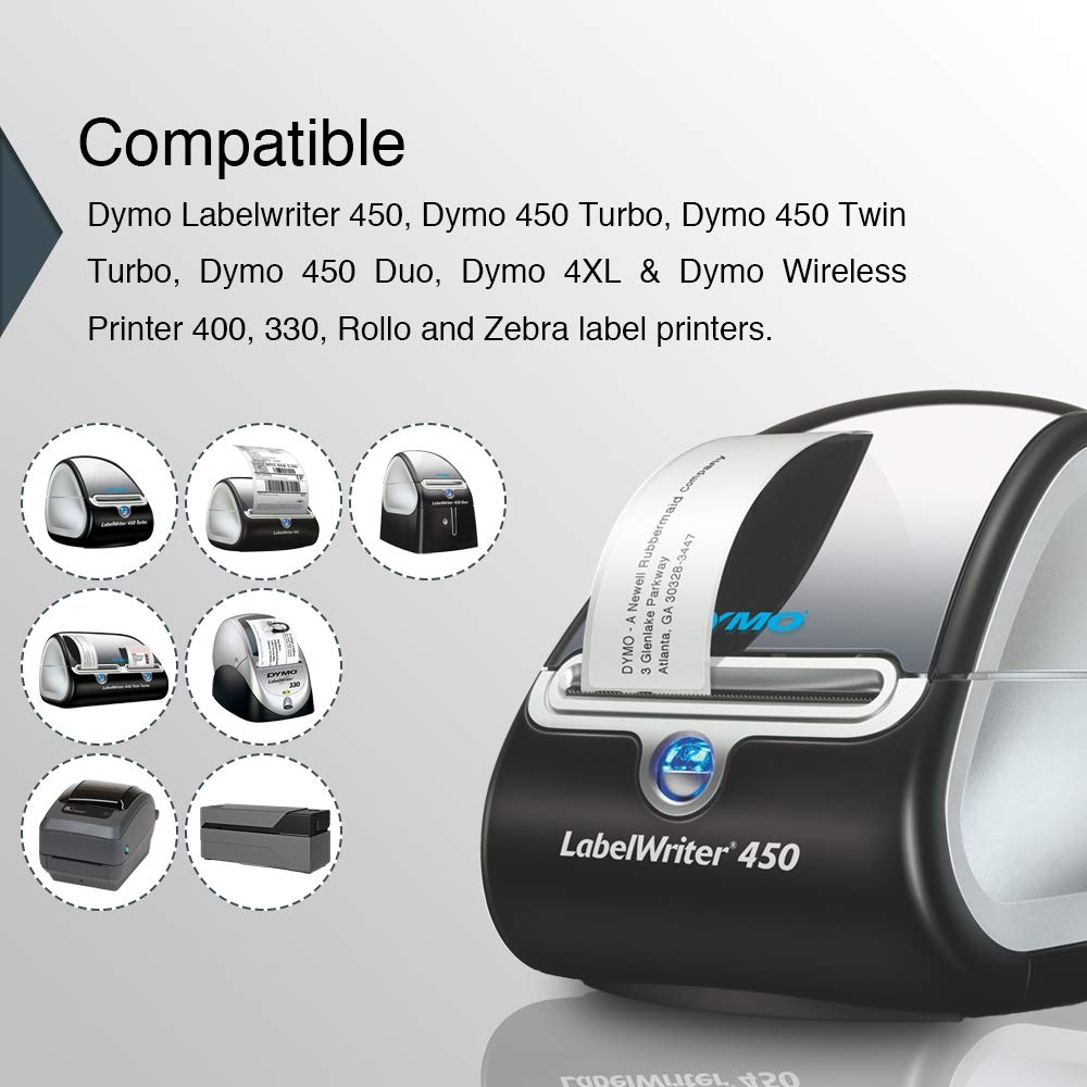 10x Compatible Dymo 11355 SD11355 / S0722550 thermal label 19mm x 51mm 500 Per Roll for Dymo labelWriter V324-10X11355