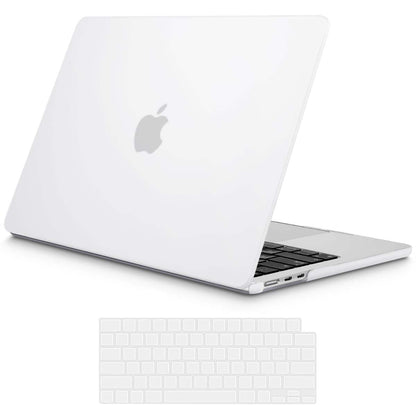 15 inch Air 2023 MacBook Air Matte Case A2941 M2 Chip Hard Shell Case Keyboard Cover White V324-15AIR-A2941-CLEAR