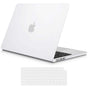15 inch Air 2023 MacBook Air Matte Case A2941 M2 Chip Hard Shell Case Keyboard Cover White V324-15AIR-A2941-CLEAR