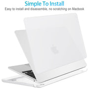 15 inch Air 2023 MacBook Air Matte Case A2941 M2 Chip Hard Shell Case Keyboard Cover White V324-15AIR-A2941-CLEAR