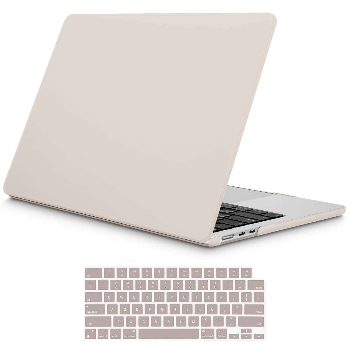 15 inch Air 2023 MacBook Air Matte Case A2941 M2 Chip Hard Shell Case Keyboard Cover Grey V324-15AIR-A2941-GREY