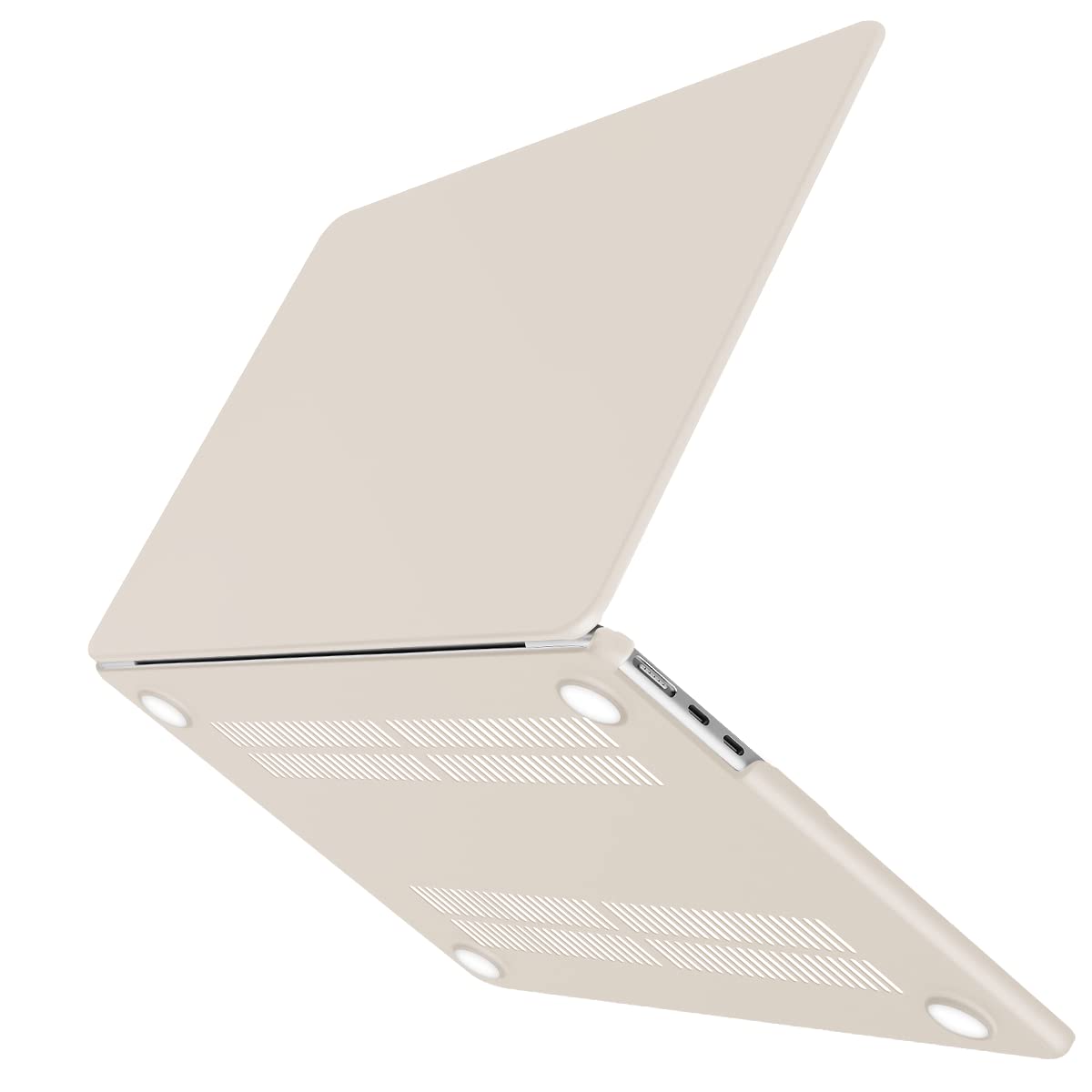 15 inch Air 2023 MacBook Air Matte Case A2941 M2 Chip Hard Shell Case Keyboard Cover Grey V324-15AIR-A2941-GREY