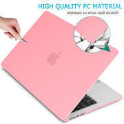15 inch Air 2023 MacBook Air Matte Case A2941 M2 Chip Hard Shell Case Keyboard Cover Pink V324-15AIR-A2941-PINK