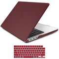 15 inch Air 2023 MacBook Air Matte Case A2941 M2 Chip Hard Shell Case Keyboard Cover Wine Red V324-15AIR-A2941-WR