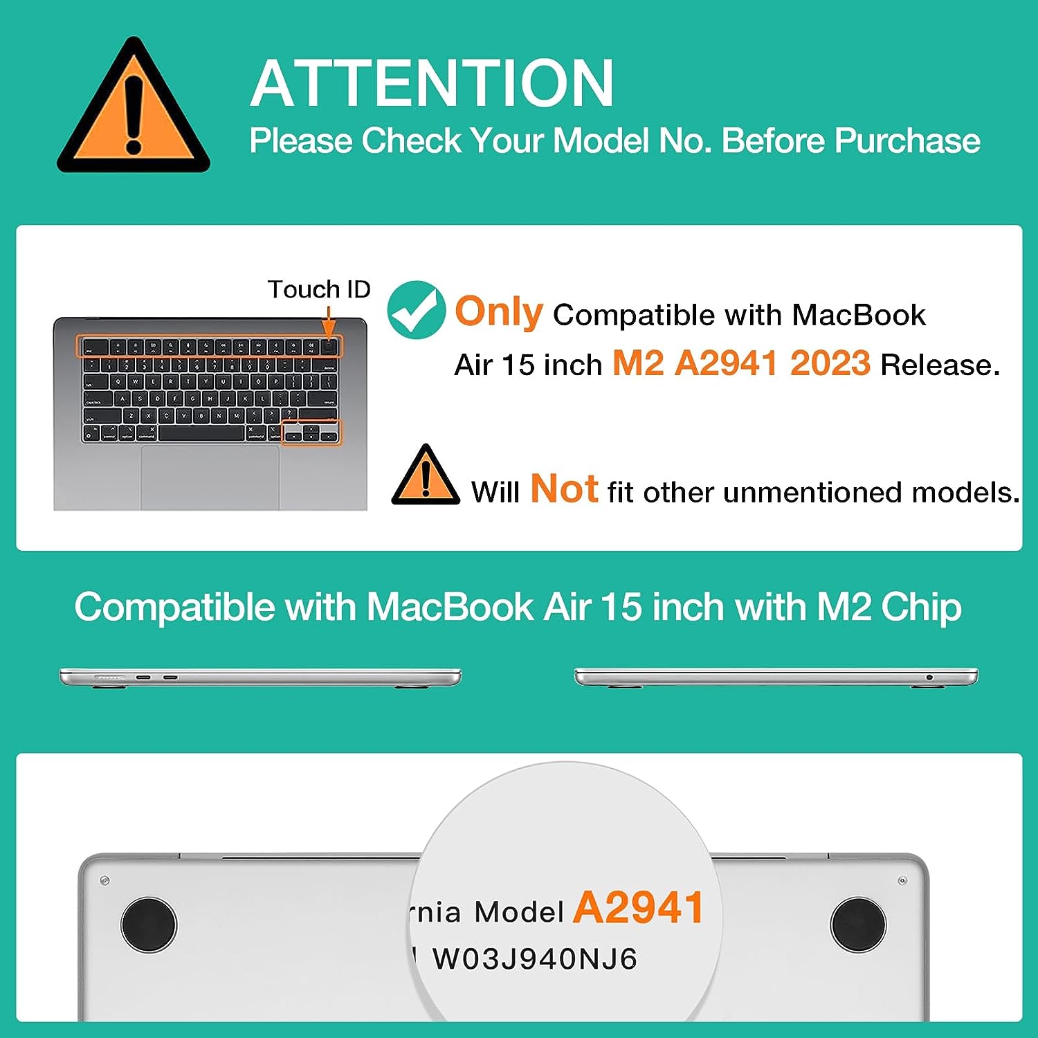 15 inch Air 2023 MacBook Air Matte Case A2941 M2 Chip Hard Shell Case Keyboard Cover Wine Red V324-15AIR-A2941-WR