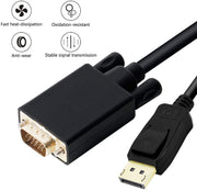 1.8M Display Port DP Male To VGA/M Cable Converter Connector Adaptor V324-18-DPVGA