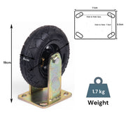 6 Inch Fixed Castor Caster Pneumatic Tyres Tyre Wheel Trolley Cart Wheelbarrow V324-1X6ININFTYRE-FX