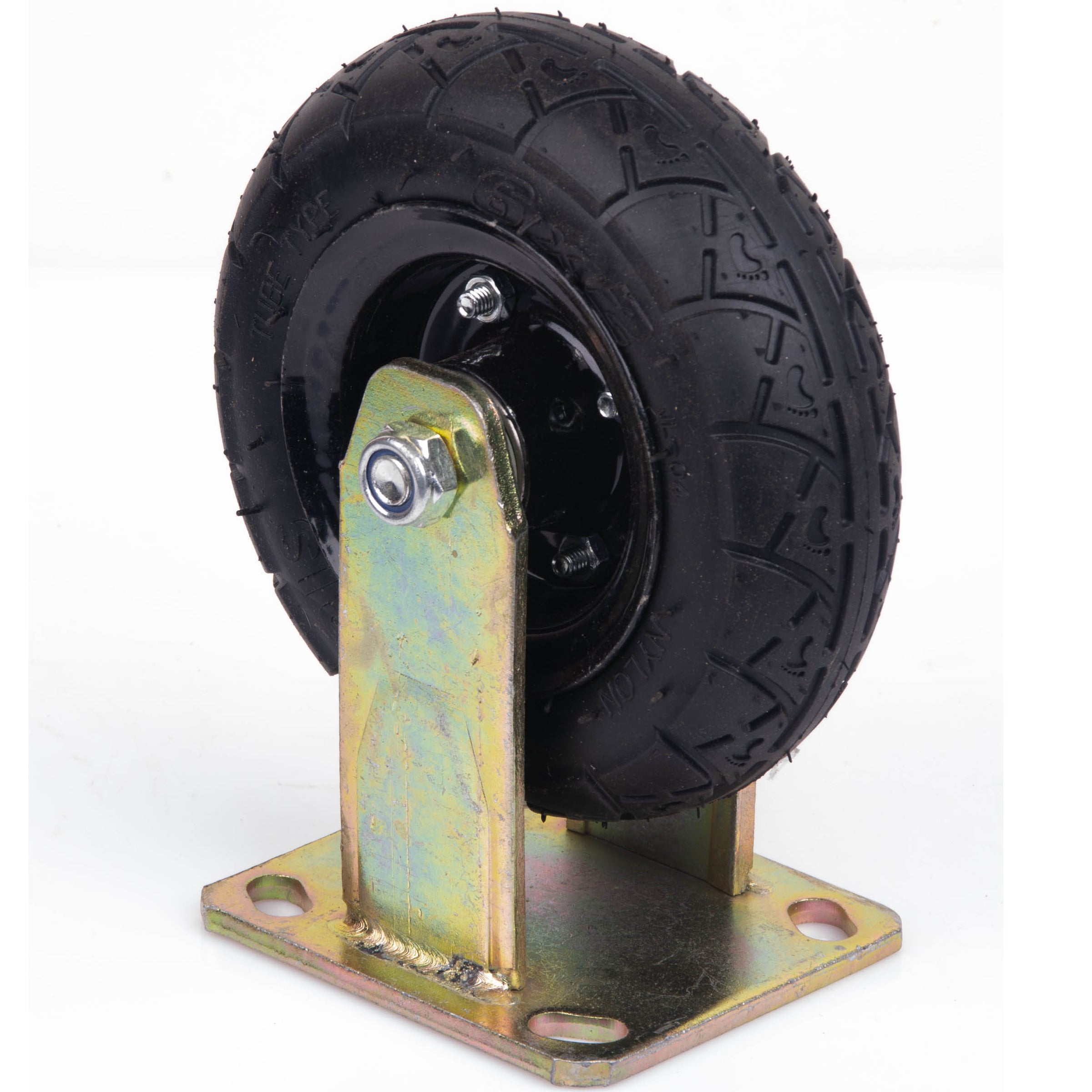 6 Inch Fixed Castor Caster Pneumatic Tyres Tyre Wheel Trolley Cart Wheelbarrow V324-1X6ININFTYRE-FX