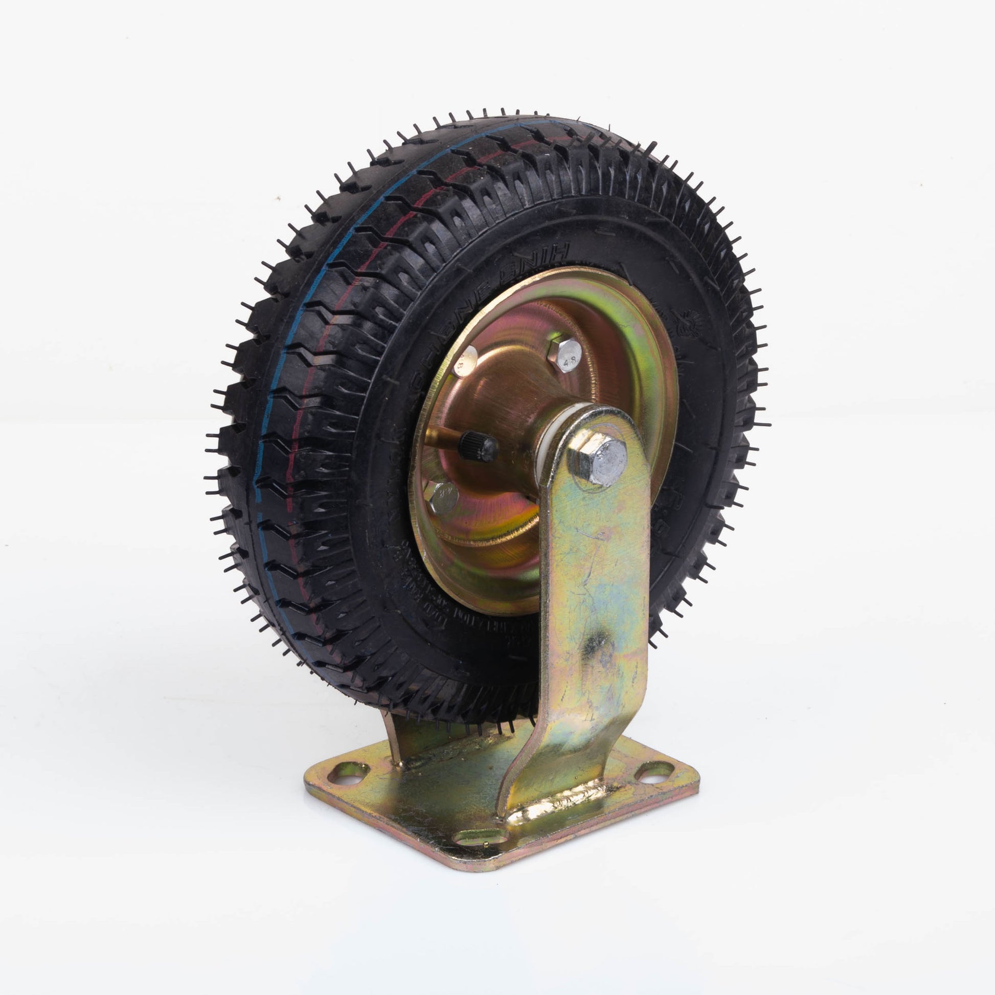 8 Inch Fixed Castor Caster Pneumatic Tyres Tyre Wheel Trolley Cart Wheelbarrow V324-1X8ININFTYRE-FX