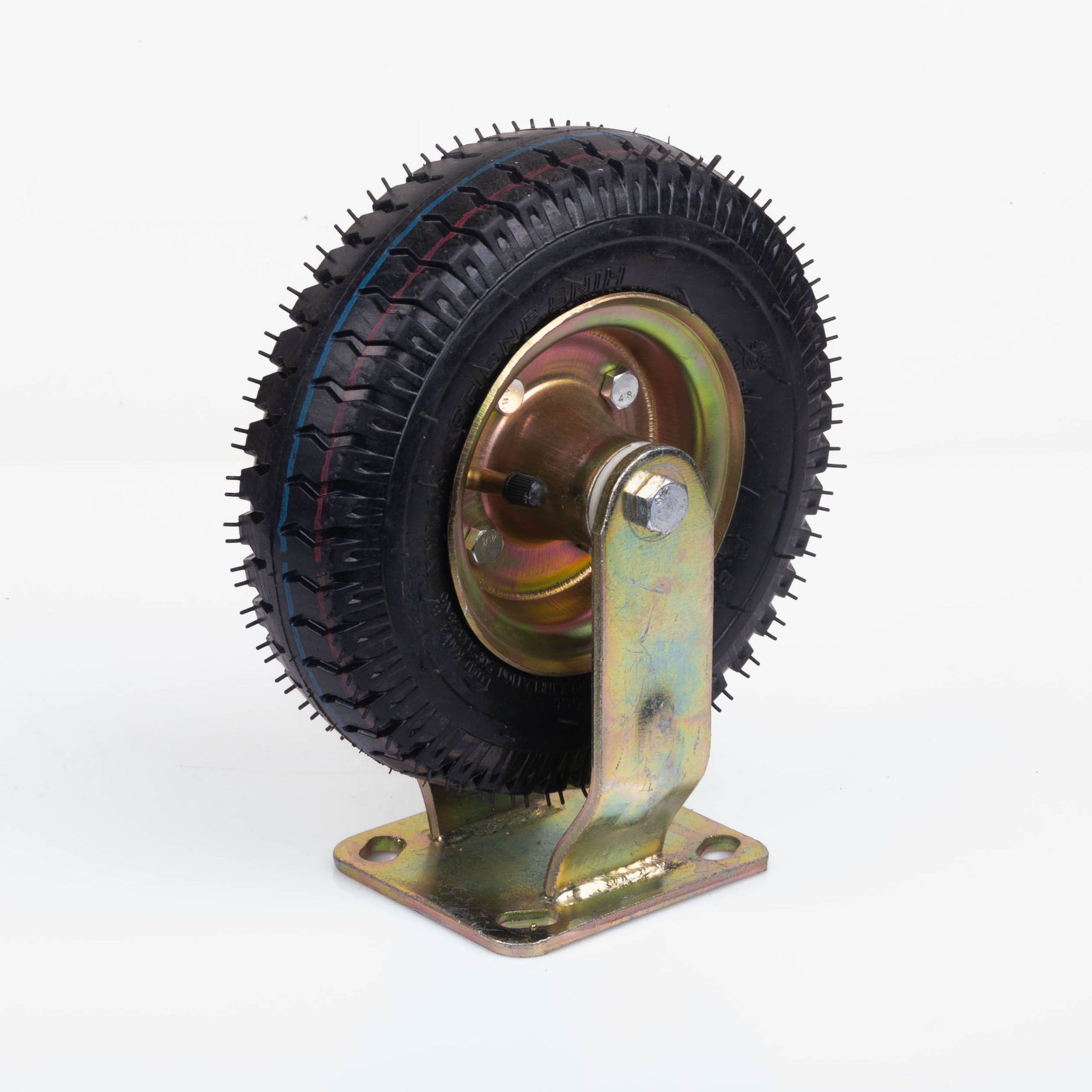 8 Inch Fixed Castor Caster Pneumatic Tyres Tyre Wheel Trolley Cart Wheelbarrow V324-1X8ININFTYRE-FX