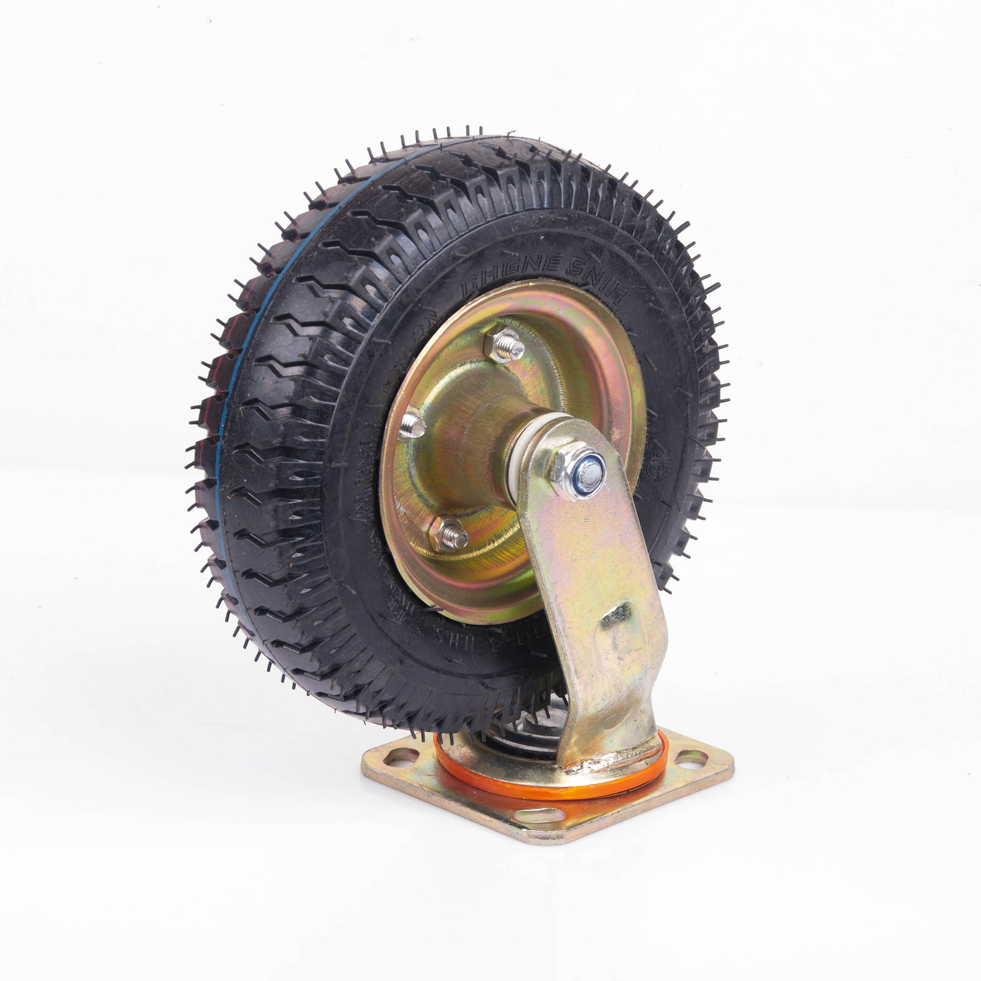 8 Inch Swivel Castor Caster Pneumatic Tyres Tyre Wheels Trolley Cart Wheelbarrow V324-1X8ININFTYRE-SW