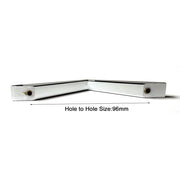 96MM Silver Zinc Alloy Kitchen Nickel Door Cabinet Drawer Handle Pulls V324-2012WH-96
