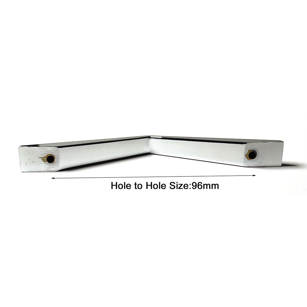 96MM Silver Zinc Alloy Kitchen Nickel Door Cabinet Drawer Handle Pulls V324-2012WH-96