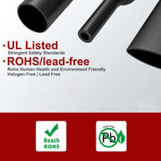 2m Polyolefin Shrink Tube 7/8" (22mm) 2:1 Ratio Heat Shrink Tubing Sleeving Wrap Shrinking V324-22MM-HTSHRINKBK-2M