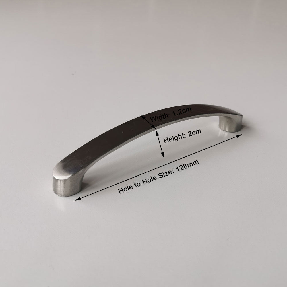 Brushed Nickel Kitchen Door Cabinet Drawer Handle Pulls 128MM V324-2304-128