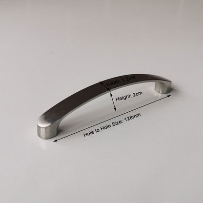 Brushed Nickel Kitchen Door Cabinet Drawer Handle Pulls 128MM V324-2304-128