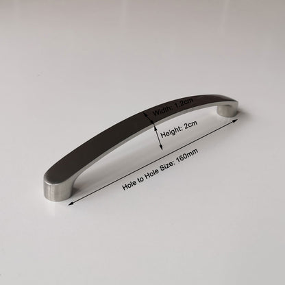 Brushed Nickel Kitchen Door Cabinet Drawer Handle Pulls 160MM V324-2304-160