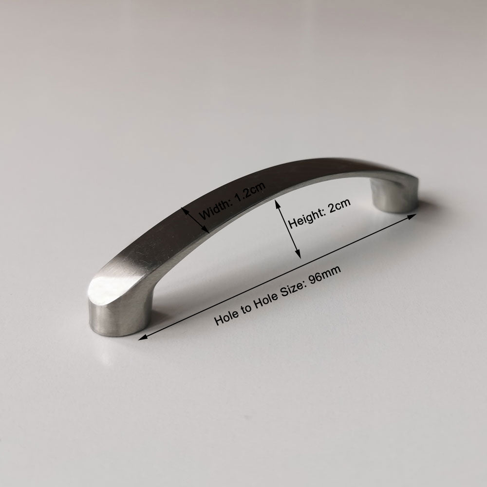 Brushed Nickel Kitchen Door Cabinet Drawer Handle Pulls 96MM V324-2304-96