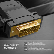 DVI-D 24+1 Male to HDMI Female Adapter Converter Gold Plated Support 1080P V324-24+1-A