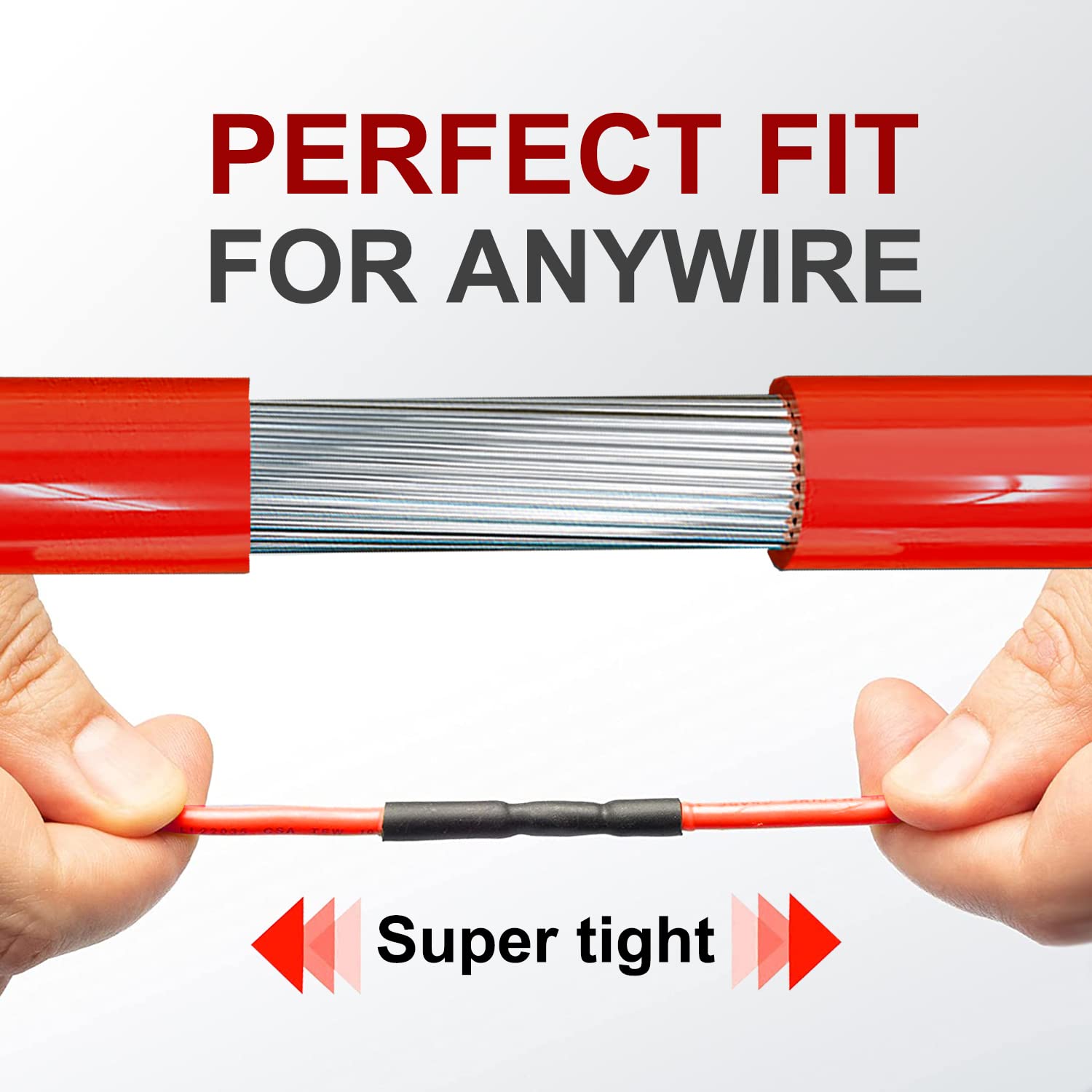 2m Polyolefin Shrink Tube 5/64" (2mm) 2:1 Ratio Heat Shrink Tubing Sleeving Wrap Shrinking V324-2MM-HTSHRINKBK-2M