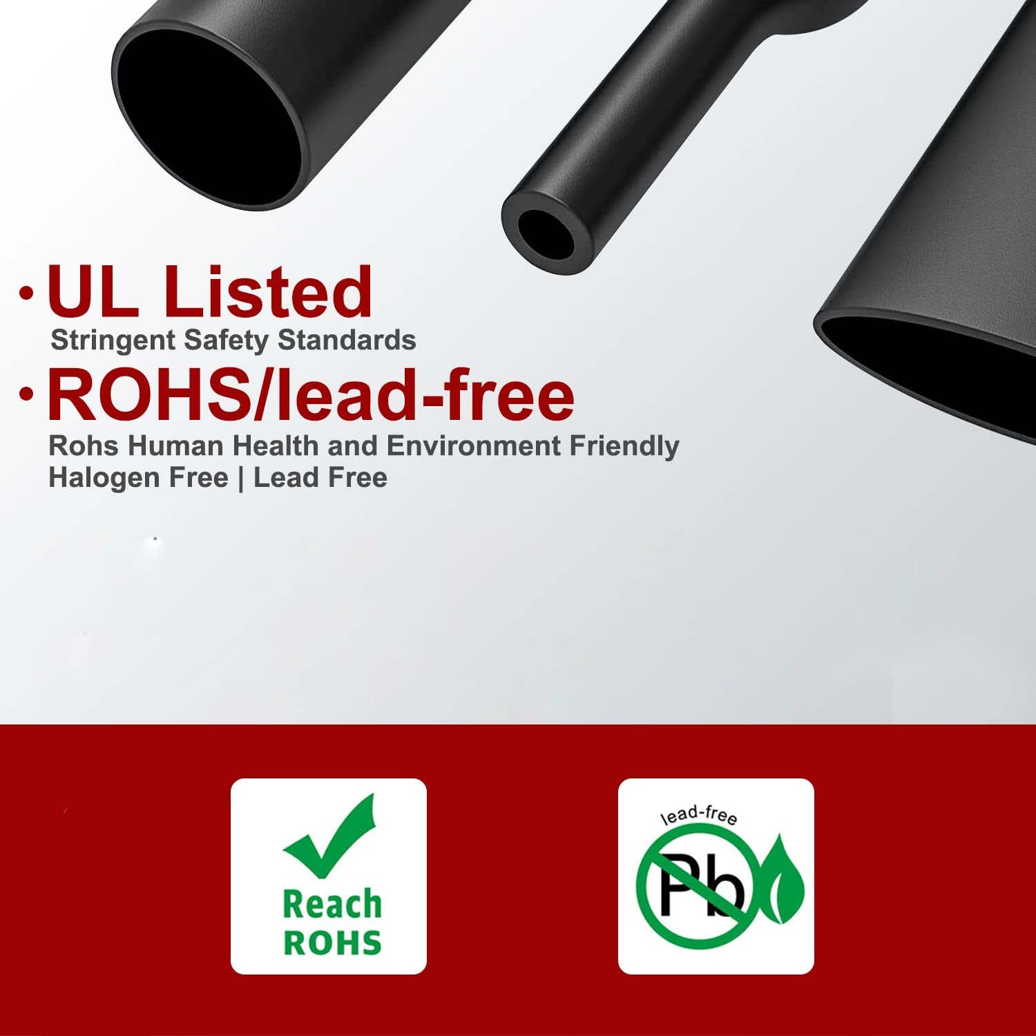 2m Polyolefin Shrink Tube 5/64" (2mm) 2:1 Ratio Heat Shrink Tubing Sleeving Wrap Shrinking V324-2MM-HTSHRINKBK-2M