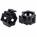 2Pcs 2in / 50mm Olympic Dumbbell Clamps Barbell Clamps Collars Clips Bar Plates Collar Clips Black V324-2XBARBCLAMP-50BK