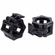 2Pcs 2in / 50mm Olympic Dumbbell Clamps Barbell Clamps Collars Clips Bar Plates Collar Clips Black V324-2XBARBCLAMP-50BK