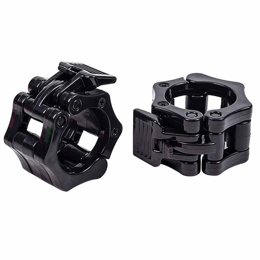 2Pcs 2in / 50mm Olympic Dumbbell Clamps Barbell Clamps Collars Clips Bar Plates Collar Clips Black V324-2XBARBCLAMP-50BK
