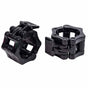 2Pcs 2in / 50mm Olympic Dumbbell Clamps Barbell Clamps Collars Clips Bar Plates Collar Clips Black V324-2XBARBCLAMP-50BK