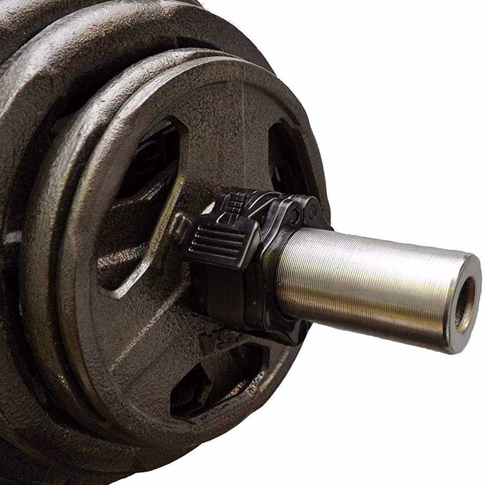 2Pcs 2in / 50mm Olympic Dumbbell Clamps Barbell Clamps Collars Clips Bar Plates Collar Clips Black V324-2XBARBCLAMP-50BK