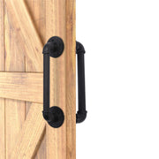 2Pcs Sliding Barn Door Handle 14 inch 36cm Industrial Pipe Door Pull Handle, Grab Bar, Towel Bar V324-2XDHANDL-36CMBK