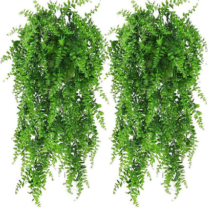 2 Pack 76cm Fake Plants Faux Artificial Eucalyptus Plants Home Garden Window Office Wedding Decoration V324-2XFK-POS75CM
