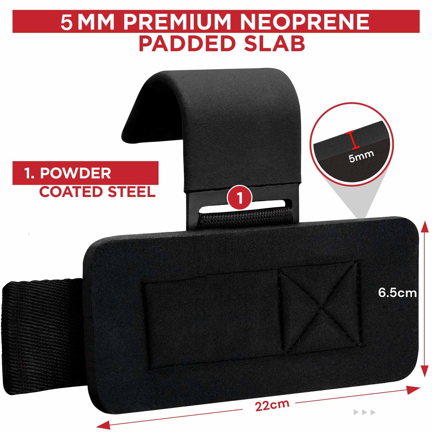 Pair Weight Lifting Hooks Straps Grip Wrist Wrap Support Powerlifting Deadlift Pull Up V324-2XFT-HOOKBK
