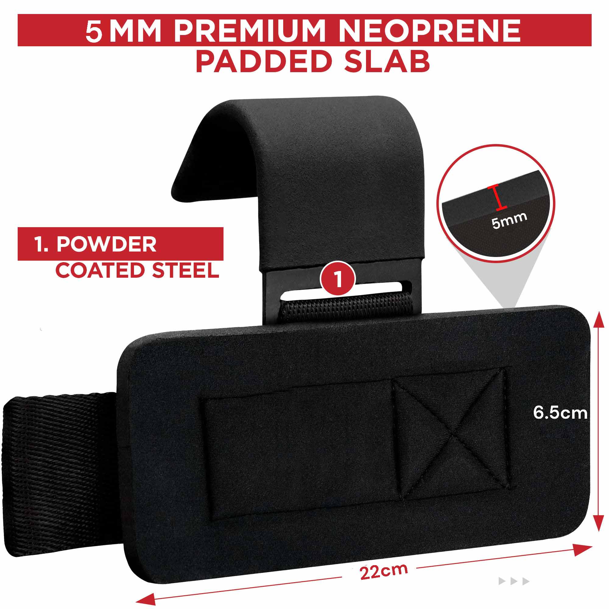 Pair Weight Lifting Hooks Straps Grip Wrist Wrap Support Powerlifting Deadlift Pull Up V324-2XFT-HOOKBK