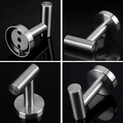 2 Pcs Wall Mount Bathroom Towel Hooks Holder Cloth Hanger Hook Kitchen Door Hanger Brushed Nickel V324-2XJWTCLOHOOK-DKBS