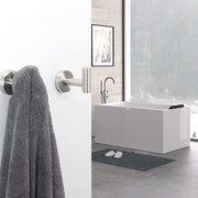 2 Pcs Wall Mount Bathroom Towel Hooks Holder Cloth Hanger Hook Kitchen Door Hanger Brushed Nickel V324-2XJWTCLOHOOK-DKBS