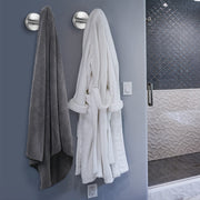 2 Pcs Wall Mount Bathroom Towel Hooks Holder Cloth Hanger Hook Kitchen Door Hanger Brushed Nickel V324-2XJWTCLOHOOK-DKBS
