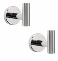 2 Pcs Wall Mount Bathroom Towel Hooks Holder Cloth Hanger Hook Kitchen Door Hanger Poliched Chrome V324-2XJWTCLOHOOK-DKSI