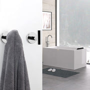 2 Pcs Wall Mount Bathroom Towel Hooks Holder Cloth Hanger Hook Kitchen Door Hanger Poliched Chrome V324-2XJWTCLOHOOK-DKSI