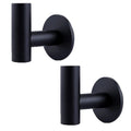 2 Pcs Wall Mount Self Adhesive Bathroom Towel Hooks Holder Cloth Hanger Hook Door Hanger Black V324-2XJWTCLOHOOK-MDBK