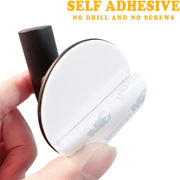 2 Pcs Wall Mount Self Adhesive Bathroom Towel Hooks Holder Cloth Hanger Hook Door Hanger Black V324-2XJWTCLOHOOK-MDBK